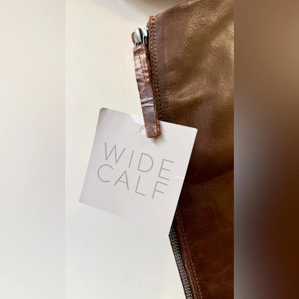 Franco Sarto Women’s Meyer Wide Calf Knee High Dark Brown Leather Boot Size 8.5 - Picture 10 of 15